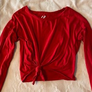 charlotte russe long sleeve crop top